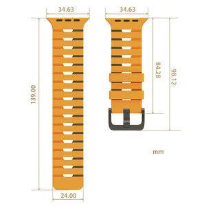 Correa Deportiva de Silicona de Dos Tonos Estilo Piano para <span class=keywords><strong>Apple</strong></span> Watch, Correa Impermeable para IWatch Ultra 49mm 46mm 45mm - Product Image 3