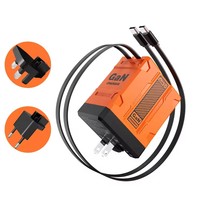 Chargeur mural à charge rapide 20W 80CM avec prise pliable US EU UK, câble rétractable Type C PD 8 broches
