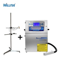 Máquina Automática de Impresión de Códigos por Lotes, Impresora de Inyección de Tinta Continua, 1 Año de Garantía, Impresora de Etiquetas para Plástico, Impresora de Inyección de Tinta para Cables