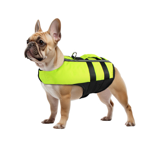 Chaleco Salvavidas <span class=keywords><strong>de</strong></span> Alta Visibilidad para Perros con Asa y Tiras Reflectantes, Chaleco <span class=keywords><strong>de</strong></span> Seguridad Ajustable para Natación para Perros Pequeños, Medianos y Grandes - Product Image 1