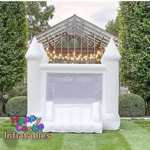 Château sautant d'intérieur et extérieur commercial de maison de rebond de bébé blanc de PVC avec le château gonflable de piscine de toboggan de fosse à balles pour des enfants - Product Image 3