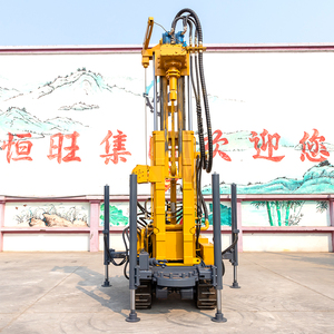 Machine de forage de puits d'eau pneumatique à chenilles Hengwang, de 100 m à 600 m, équipement de forage de puits, utilisation principale pour le forage de roche - Product Image 3