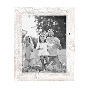 Homeroots <strong>9X12</strong> Rustic White Washed Picture <strong>Frame</strong> With Plexiglass Holder