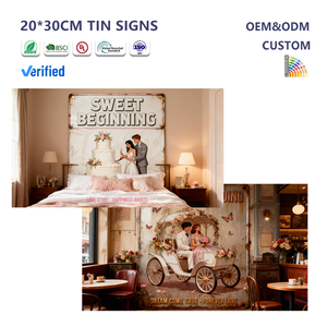 Wholesale Aluminium Embossed Advertising Sign Wall Decorations Retro Style Cola <strong>Beer</strong> <strong>Signs</strong> Rectangle Wall Hanging Plate Vintage - Product Image 2