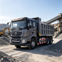 Grand camion benne Shacman Delong X3000 à grande capacité, carrosserie en acier renforcé, châssis optimisé pour le transport de marchandises en vrac dans les terminaux portuaires