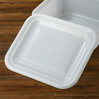 Cajas de asas de almacenamiento de alimentos de cocina moderna multifuncional comercial apilable PP inyección cantina Hotel bañera de lavado autobús