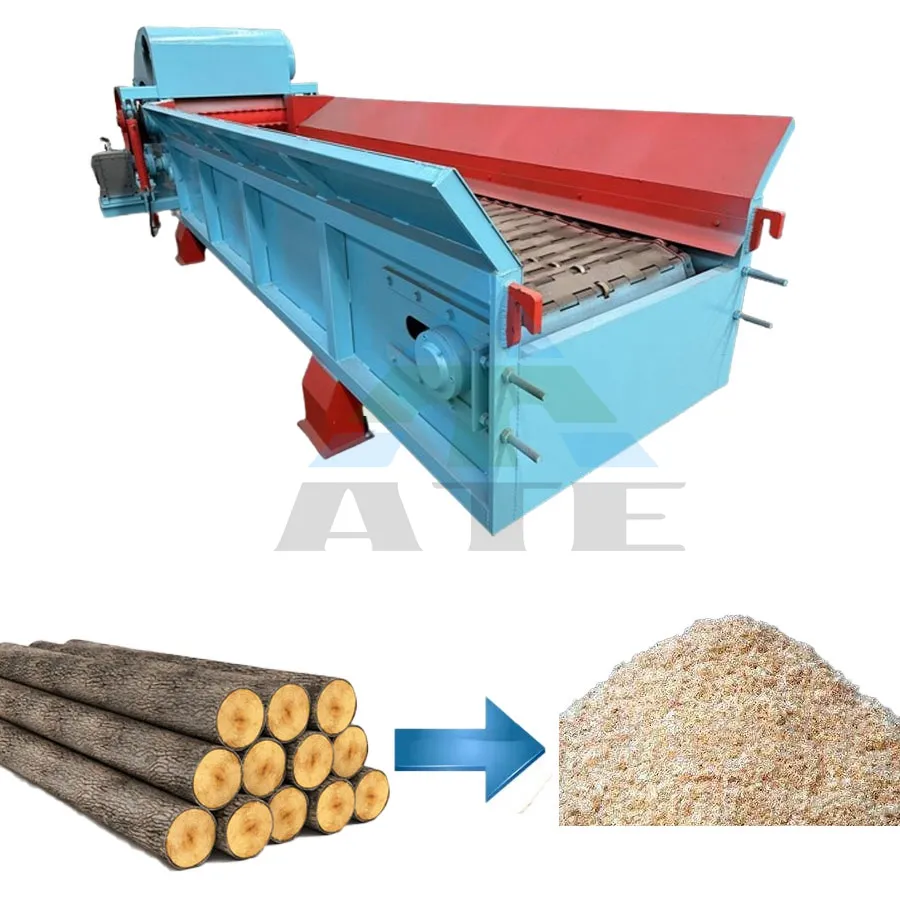 Trituradora de aserrín de madera 55kw Trituradora de madera para tableros de ramas de troncos de madera Listones y bambú Capacidad de 3 a 5 t/h