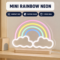 Mini enseigne lumineuse LED 3D personnalisée, petites lettres lumineuses avec bandes LED pour Noël, la Saint-Valentin, un mariage, un cadeau, la décoration de la maison