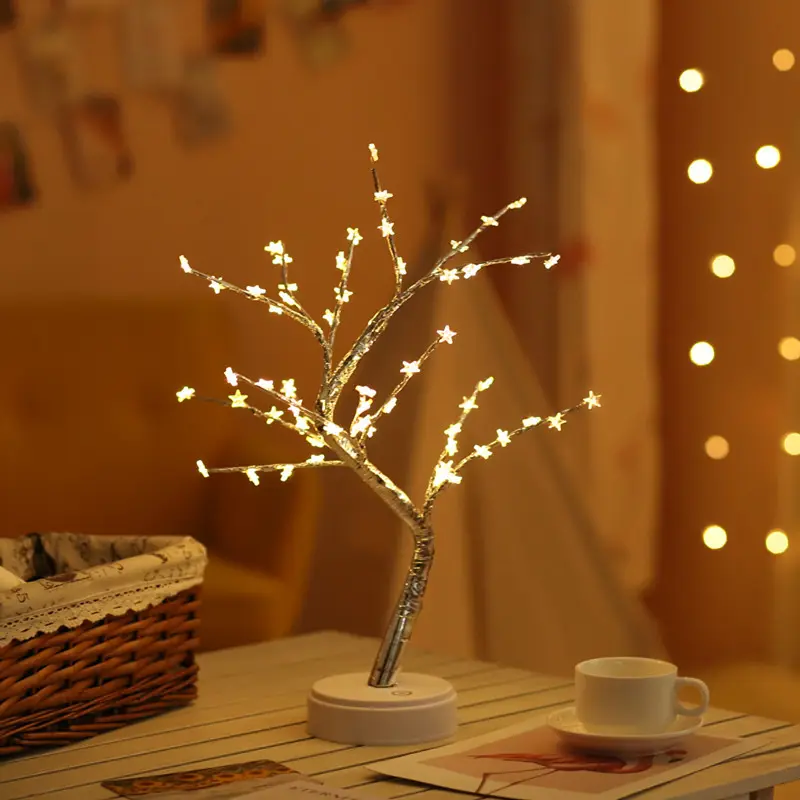 Lampu Bonsai Led, Lampu Pohon Bonsai Led, Baterai/Lampu Pohon Dioperasikan USB untuk Dekorasi Dalam Ruangan dan Hadiah