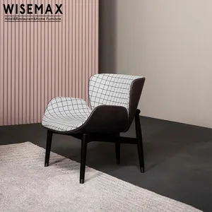 WISEMAX डिज़ाइनर होम आधुनिक लक्जरी लेदर आर्म चेयर सिलोन्स मॉडर्नोस ओंज आर्मचेयर आर्म एक्सेंट चेयर लिविंग रूम के लिए