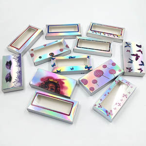 Özel Lashbox vizon kirpik özel holografik kirpik ambalaj kendi kelebek kirpik ambalaj kutusu - Product Image 2