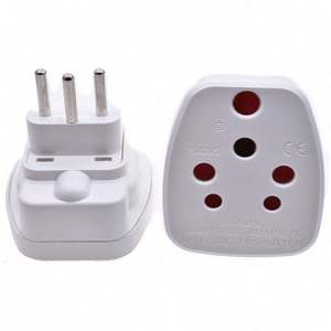 Pour adaptateur de prise suisse pour prises sud-africaines et indiennes Prise d'extension ABS avec cuivre 10A COURANT ÉVALUÉ - Product Image 5