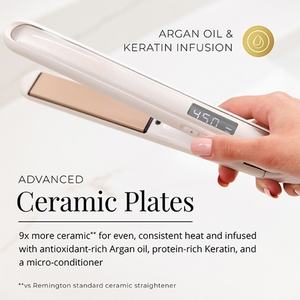 Meilleur lisseur de cheveux en céramique personnalisé Titanium Pro, fer plat électrique LCD <span class=keywords><strong>Plancha</strong></span> De Cabello pour usage domestique, vente en gros 1 an - Product Image 3