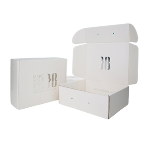 Caja <span class=keywords><strong>de</strong></span> Cartón Laminado Blanco Brillante Personalizada, Precio Atractivo, <span class=keywords><strong>Venta</strong></span> Caliente, Caja <span class=keywords><strong>de</strong></span> Embalaje Corrugada para Ropa - Product Image 4