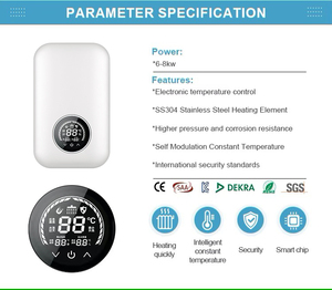 Üretim fiyatı 220v anında Tankless duş tüm ev kullanımı için akıllı elektrikli SU ISITICI açık garaj araba taşınabilir Mini - Product Image 4