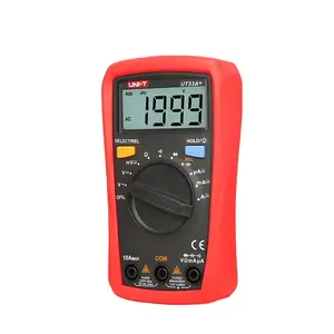 UNI-T Ut33a + Digitale Multimeter Ac Dc Spanningsmeter Capaciteitstester Ampèremeter Huidige Weerstand Multimeter Lcd 1999 Tellen