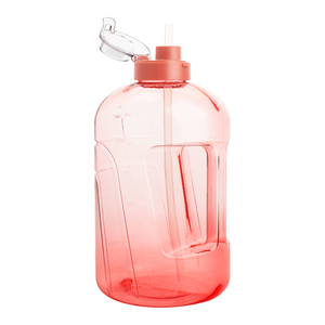 Bouteille d'eau de 3,8 et 2 litres avec paille, grande capacité, sans BPA, avec citations motivantes et marqueur de temps, pour le fitness - Product Image 1