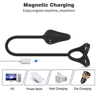 Cock Ring Prostate Vibrateur Sex Toys pour Hommes, Télécommande 10 Mode Testicule Massage Anal Butt Plug Pénis Anneau Mâle Masturbateur