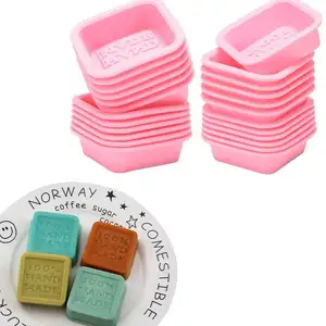 Soap Mold with Logo Custom Single Small Square Silicon 2024 New Design Product Wholesale Good Price High Quality Mini Silicone