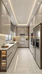Priam haut de gamme italien Cusine luxe peinture stratifié blanc complet moderne armoires de cuisine paquet plat - Product Image 5