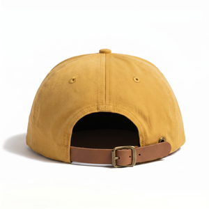 Gorra de Golf de Nylon de 5 Paneles con Cierre a Presión, Personalizada con Logotipo en Parche de Cuero y Cuerda, de Alta Calidad, Sin Estructura - Product Image 5