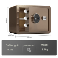 Coffre-fort électronique numérique anti-vol avec empreinte digitale et mot de passe pour la maison et le bureau, vente en gros du fabricant