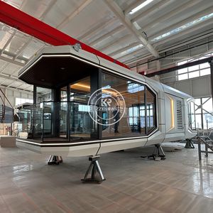 Luxury Steel Waterproof Mobile Prefab <b>Office</b> Pod Container House with Space Capsule Design - Product Image 5