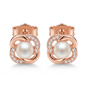 Elegantes Pendientes Colgantes de Plata S925 con Perlas de Agua Dulce y Circonitas, Joyería para Mujer, Regalo de Boda, Aniversario - Product Image 1