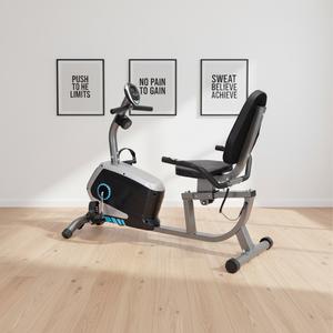 Vélo <span class=keywords><strong>elliptique</strong></span> à résistance magnétique de qualité supérieure - Appareil de cardio-training stable pour la maison avec écran LCD intelligent pour brûler les graisses - Product Image 2