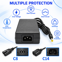 Services ODM/OEM : Adaptateur secteur de bureau 12V 8A avec prise UK 5.5x2.5mm 96W pour vidéophone et graveur laser