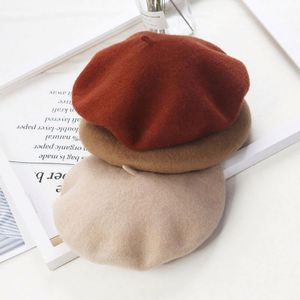 RTS 26 Color Solid Wholesale Wool French Beret Hat for Women French Style Ski Sports Party Four Seasons - Product Image 2