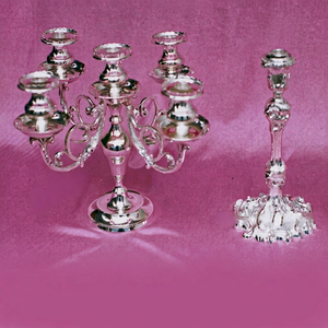 Hot Sale 5 Arm Aluminum <b>Candelabra</b> with Gift Box-Eco-Friendly & Durable for Wedding Christmas Party Home Dining Table Decoration - Product Image 1