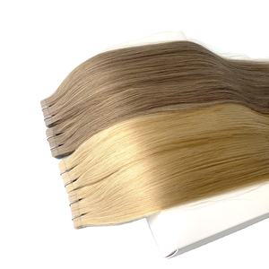 Extensions de cheveux russes blonds 100% naturels avec Double ruban adhésif de qualité supérieure, grand Stock - Product Image 1