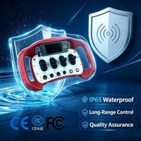 Télécommande radio industrielle personnalisée pour grue araignée sur chenilles, plateforme de travail aérien, télécommande multi-joysticks avec écran