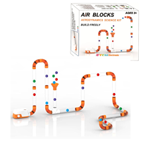 Bloques de Construcción STEM Impulsados por Aire, Kits de Construcción STEM de Ciencia Aerodinámica, Juego de Ladrillos Educativos DIY