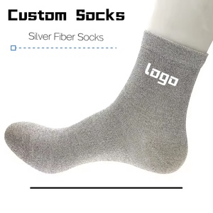 <b>Hot</b> Sale Comfortable Earthing Grounding Silver Fiber <b>Socks</b> Anti-Static Anti Bacteria High Quality Wholesale - Product Image 1