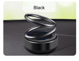 Bán Buôn Kim Loại Xoay Xe Hương Thơm Khuếch Tán Đôi Vòng Xe Năng Lượng Mặt Trời Nước Hoa Khuếch Tán Kim Loại Treo Xe Khuếch Tán Hương Thơm - Product Image 4