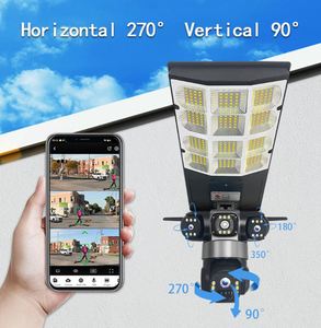 Ruitewei Solar <strong>Security</strong> <strong>Camera</strong> <strong>Light</strong> 2-in-1 CMOS Built-in Siren Alarm I/O Night Vision Two-Way Audio IP65 15MP Bulb <strong>Camera</strong> - Product Image 2
