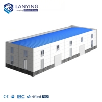 Atelier industriel léger en acier / Entrepôt préfabriqué / Hangar d'avion avec services de soudage et de pliage