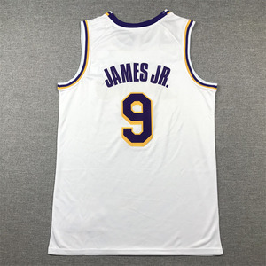 Maglie da Basket Americane Cucite all'Ingrosso Nuova Stagione N. 5 James Jr N. 24 Bryant N. 77 Doncic N. 23 James dei <span class=keywords><strong>Los</strong></span> <span class=keywords><strong>Angeles</strong></span> <span class=keywords><strong>Lakers</strong></span> - Product Image 5
