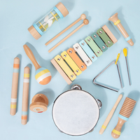 Montessori Musical Toy Set-Wooden Percussion Instruments with Xylophone & Maracas for 5 to 7 Years Early Childhood Education