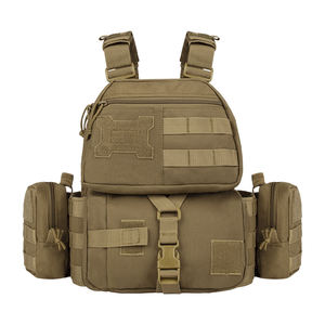 多機能1000dポリエステル完全保護戦術的ベストプレートキャリア戦術的ベストアクセサリー付き - Product Image 2