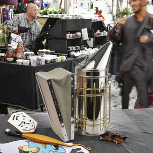 工場直販 新品 ステンレス製 蜂の燻煙器 多機能養蜂ツール - Product Image 3