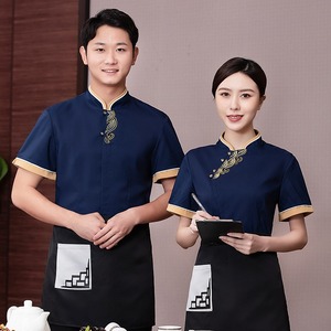 Wholesale Waiter and <strong>Waitress</strong> OEM Restaurant <strong>Uniform</strong> Male and Female Fabric Designs Formal Restaurant <strong>Uniforms</strong> Waiter <strong>Uniforms</strong> - Product Image 6