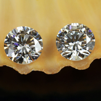 1000 pièces/paquet 5A qualité 1-3mm petite taille CZ pierres couleur blanche forme ronde zircone cubique pour bijoux