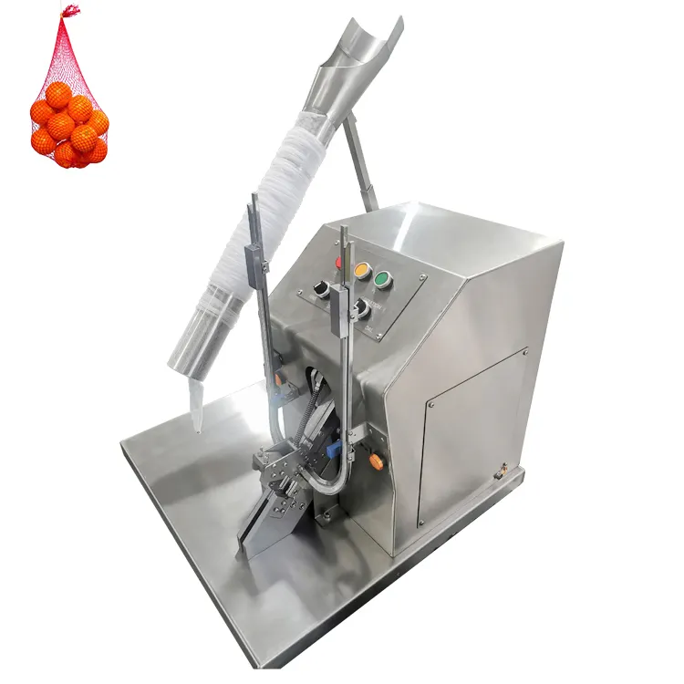 Machine d'emballage de sac de filet de fruit d'emballage de pomme de terre d'oignon en plastique de coupeur de cachetage