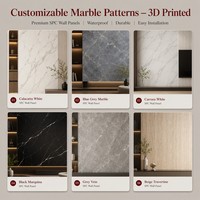 Lámina de Mármol SPC Impresa en 3D con 35% de Ahorro de Mano de Obra, Recubrimiento UV de Lujo para Paredes de Fondo de TV, Mejor que la Piedra, Proyecto EE. UU. y UE