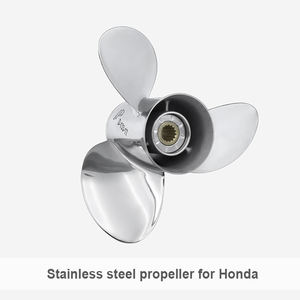 Hélice de tres palas de acero inoxidable personalizada para motores fueraborda Yamaha/<span class=keywords><strong>Honda</strong></span>/Suzuki/Tohatsu/Mercury - Product Image 5