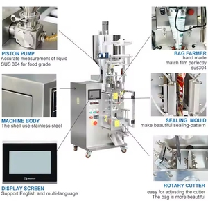 Máquina de Envasado de Película <span class=keywords><strong>Soluble</strong></span> en Agua Degradable de PVA No Estándar Personalizada para Fertilizante Foliar, Fertilizante Líquido de Oligoelementos - Product Image 3