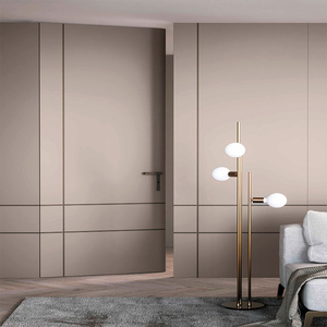 Puerta Invisible de Diseño Europeo Simple <span class=keywords><strong>Sin</strong></span> <span class=keywords><strong>Marco</strong></span>, Puerta Oculta Empotrada, Puerta Invisible Blanca para Interiores - Product Image 4